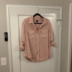 GAP Pink Denim Shirt size XL
